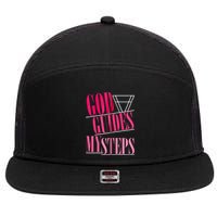 God Guides My Steps 7 Panel Mesh Trucker Snapback Hat