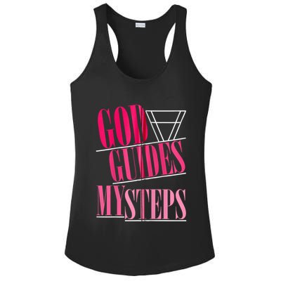 God Guides My Steps Ladies PosiCharge Competitor Racerback Tank