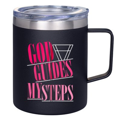 God Guides My Steps 12oz Stainless Steel Coffee Mug
