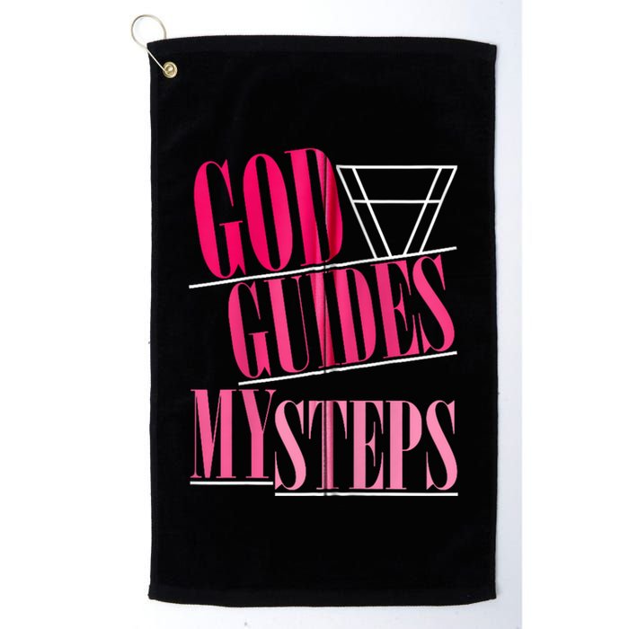God Guides My Steps Golf Towel