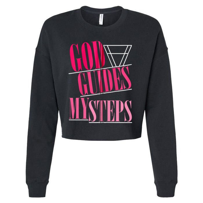 God Guides My Steps Cropped Pullover Crew