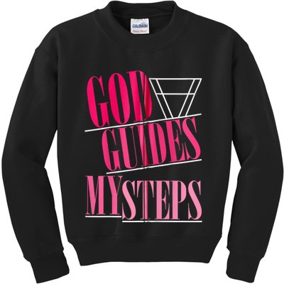 God Guides My Steps Kids Sweatshirt
