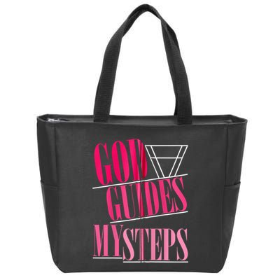 God Guides My Steps Zip Tote Bag