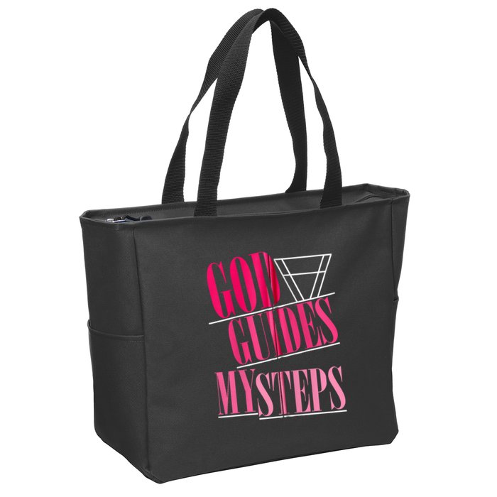 God Guides My Steps Zip Tote Bag