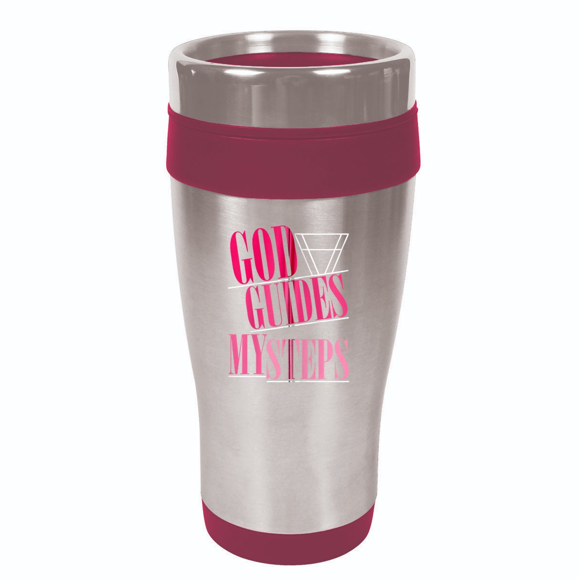 God Guides My Steps 16oz Travel Tumbler