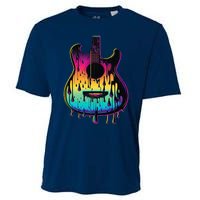 Guitar Graphic Music Lover Acoustic Guitar Player Musician Cooling Performance Crew T-Shirt