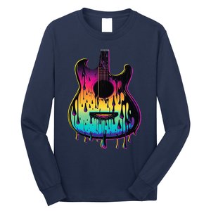 Guitar Graphic Music Lover Acoustic Guitar Player Musician Long Sleeve Shirt