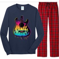 Guitar Graphic Music Lover Acoustic Guitar Player Musician Long Sleeve Pajama Set