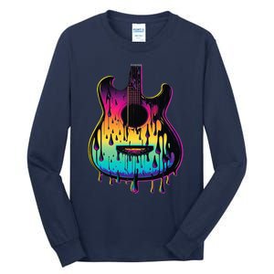 Guitar Graphic Music Lover Acoustic Guitar Player Musician Tall Long Sleeve T-Shirt