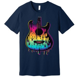 Guitar Graphic Music Lover Acoustic Guitar Player Musician Premium T-Shirt