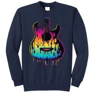 Guitar Graphic Music Lover Acoustic Guitar Player Musician Tall Sweatshirt