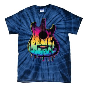 Guitar Graphic Music Lover Acoustic Guitar Player Musician Tie-Dye T-Shirt