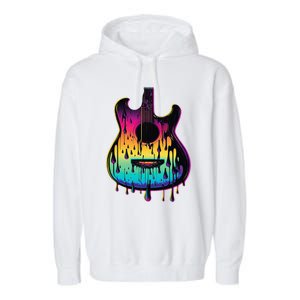 Guitar Graphic Music Lover Acoustic Guitar Player Musician Garment-Dyed Fleece Hoodie