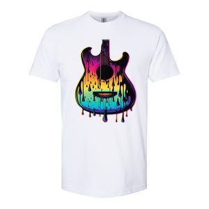 Guitar Graphic Music Lover Acoustic Guitar Player Musician Softstyle CVC T-Shirt