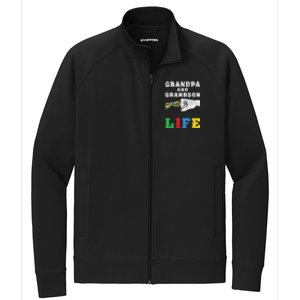 Grandpa Grandson Matching Autistic Autism Awareness Papa Stretch Full-Zip Cadet Jacket