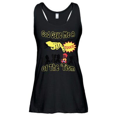 God Gave Me A Touch Of The Tism Ladies Essential Flowy Tank