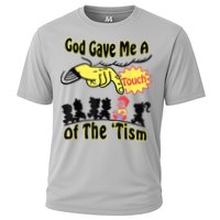God Gave Me A Touch Of The Tism Cooling Performance Crew T-Shirt