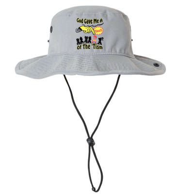 God Gave Me A Touch Of The Tism Bucket Hat