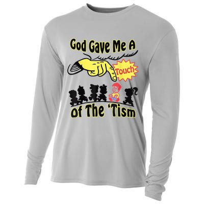 God Gave Me A Touch Of The Tism Cooling Performance Long Sleeve Crew