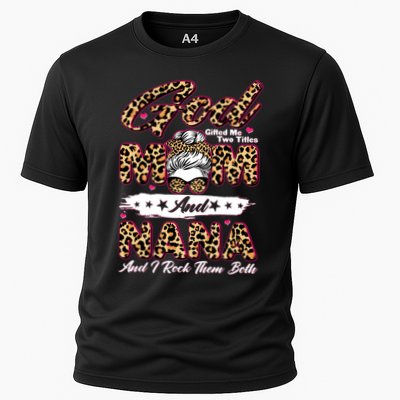 God Gifted Me Two Titles Mom And Nana Performance Shirt