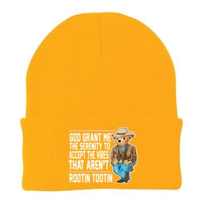 God Grant Me The Serenity To Accept The Vibes That Arent Rootin Tootin Knit Cap Winter Beanie