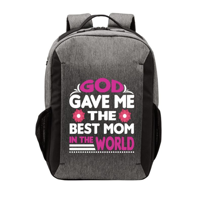 God Gave Me The Best Mom In The World Vector Backpack