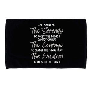 God Grant Me The Serenity Prayer Inspirational Spiritual Microfiber Hand Towel