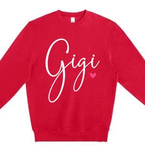 Gigi Grandma MotherS Day Christmas Gift Premium Crewneck Sweatshirt