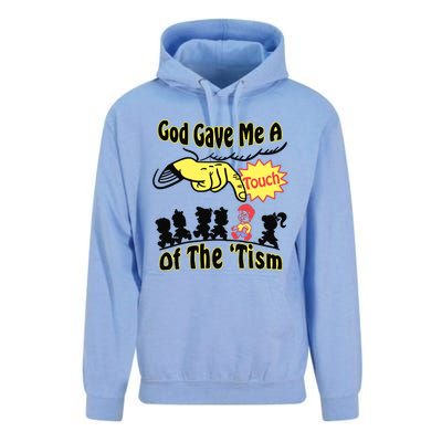 God Gave Me A Touch Of The Tism Unisex Surf Hoodie