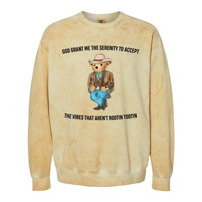 God Grant Me The Serenity To Accept The Vibes That Aren’t Colorblast Crewneck Sweatshirt