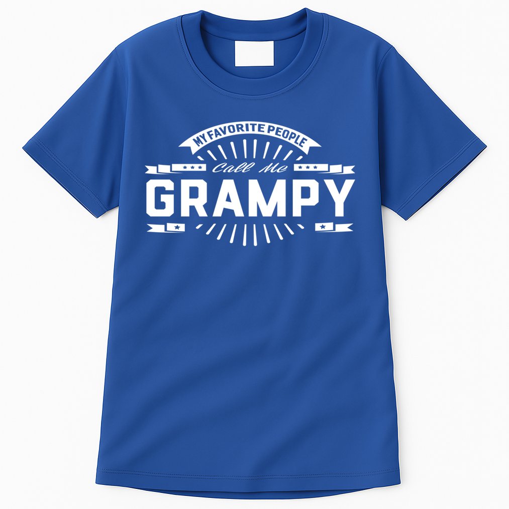Grampy Grandpa My Favorite People Call Me Grampy Gift Cool Gift Tall T-Shirt