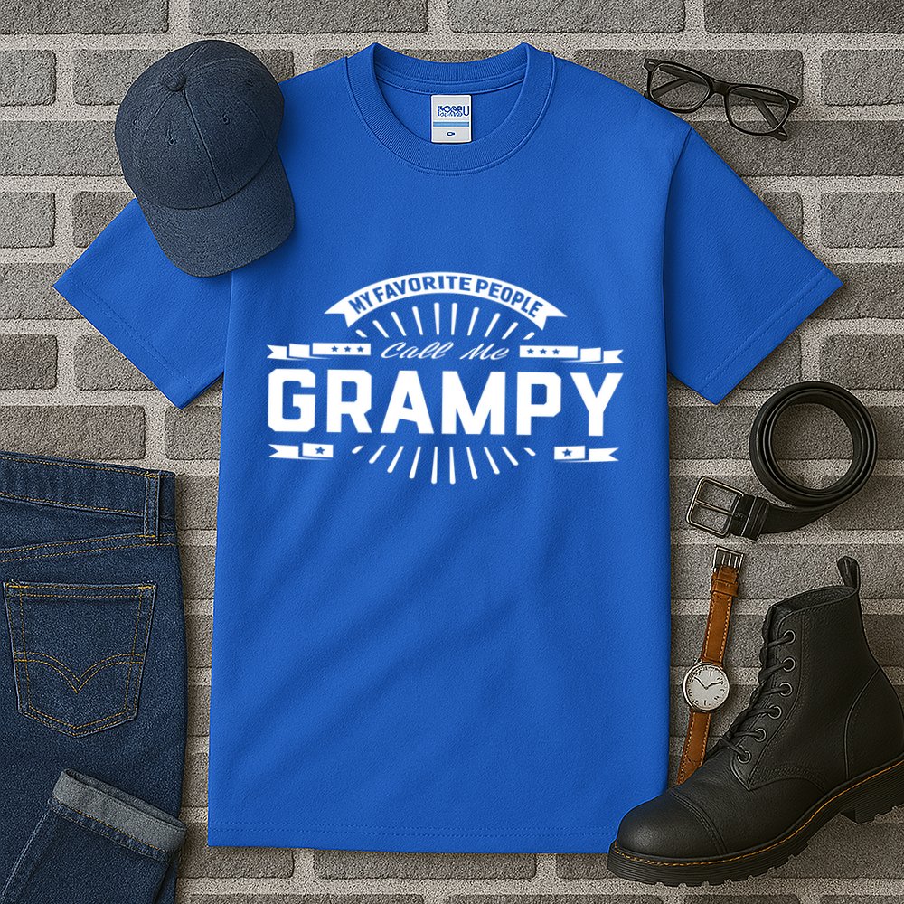 Grampy Grandpa My Favorite People Call Me Grampy Gift Cool Gift Tall T-Shirt