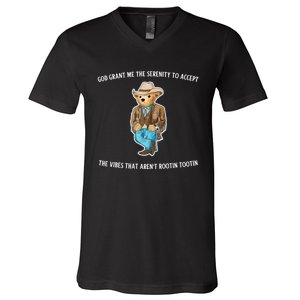 God Grant Me The Serenity To Accept The Vibes That Aren’t Rootin Tootin V-Neck T-Shirt