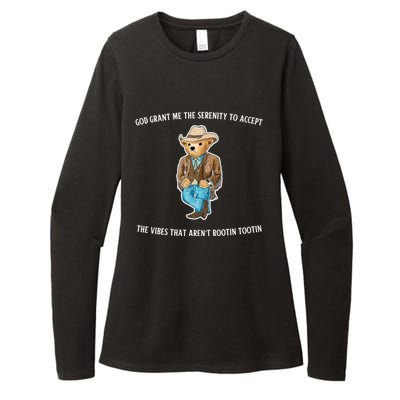 God Grant Me The Serenity To Accept The Vibes That Aren’t Rootin Tootin Womens CVC Long Sleeve Shirt