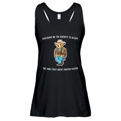 God Grant Me The Serenity To Accept The Vibes That Aren’t Rootin Tootin Ladies Essential Flowy Tank