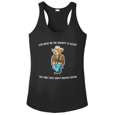 God Grant Me The Serenity To Accept The Vibes That Aren’t Rootin Tootin Ladies PosiCharge Competitor Racerback Tank