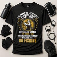 God Grant Me The Serenity Go Fishing Cooling Performance Crew T-Shirt