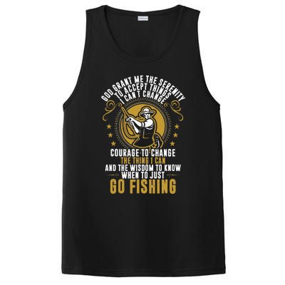 God Grant Me The Serenity Go Fishing PosiCharge Competitor Tank