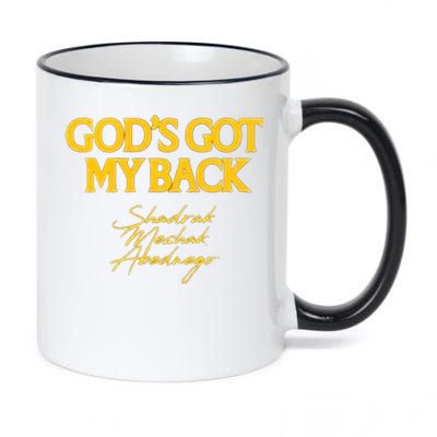 Gods Got My Back Shadrach Meshach Abedne 11oz Black Color Changing Mug