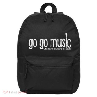 Go Go Music Washington Dc 16 in Basic Backpack