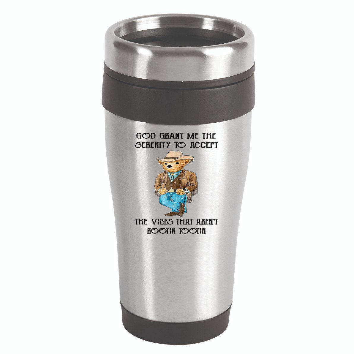 God Grant Me The Serenity To Accept The Vibes 16oz Travel Tumbler