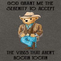 God Grant Me The Serenity To Accept The Vibes Cotton Canvas Backpack