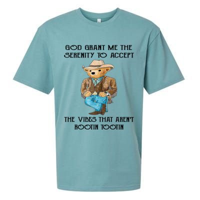 God Grant Me The Serenity To Accept The Vibes Sueded Cloud Jersey T-Shirt