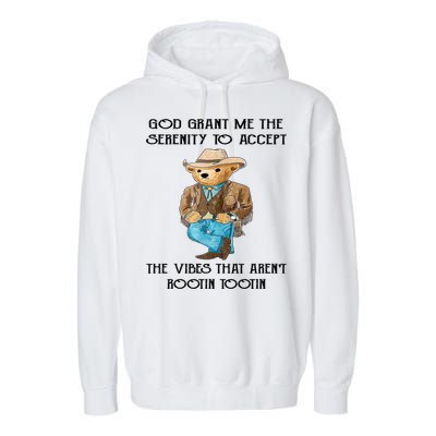 God Grant Me The Serenity To Accept The Vibes Garment-Dyed Fleece Hoodie