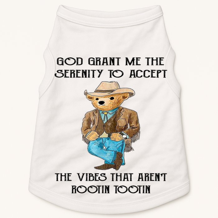 God Grant Me The Serenity To Accept The Vibes Doggie Tank