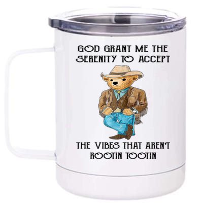 God Grant Me The Serenity To Accept The Vibes 12 oz Stainless Steel Tumbler Cup