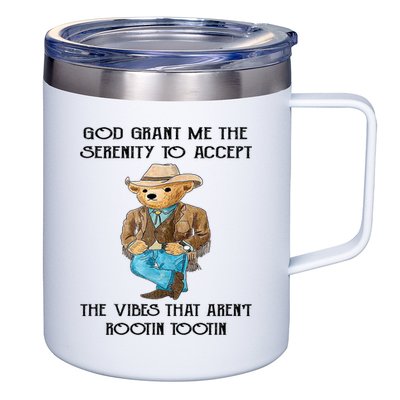 God Grant Me The Serenity To Accept The Vibes 12oz Stainless Steel Coffee Mug