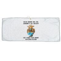 God Grant Me The Serenity To Accept The Vibes Large Microfiber Waffle Golf Towel