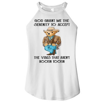 God Grant Me The Serenity To Accept The Vibes Women's Perfect Tri Rocker Tank