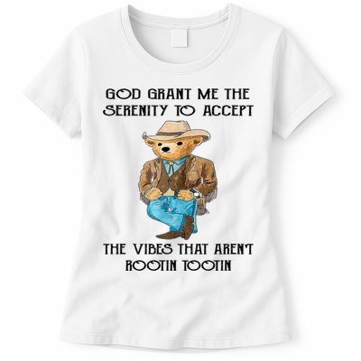 God Grant Me The Serenity To Accept The Vibes Womens T-Shirt